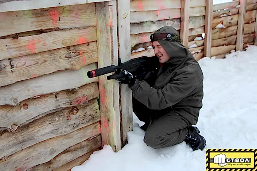 Лазертаг зимой